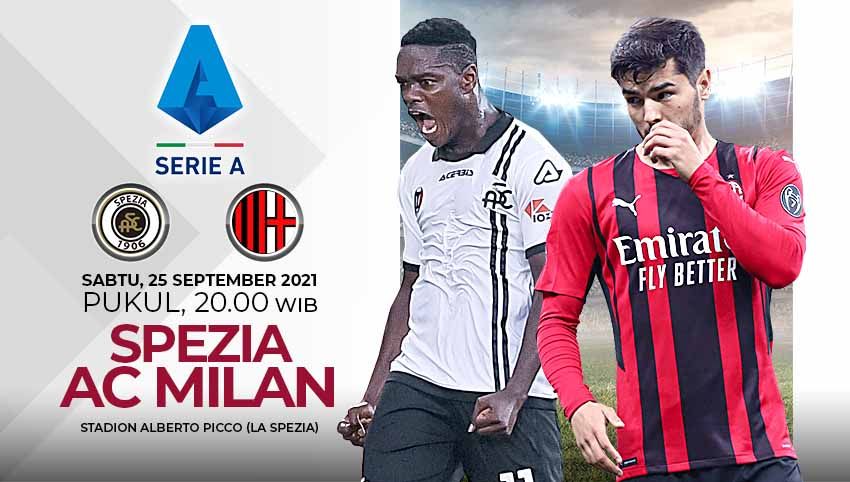 Link Live Streaming Liga Italia: Spezia vs AC Milan Copyright: © Grafis: Yuhariyanto/Indosport.com