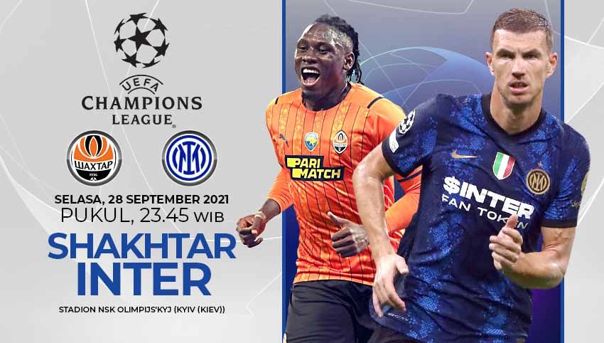 Link Live Streaming Liga Champions Shakhtar Donetsk vs Inter