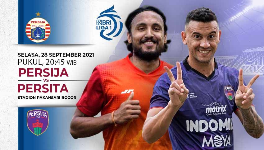 Prediksi Persija Jakarta vs Persita Tangerang di pekan kelima Liga 1 di Stadion Pakansari, Selasa (28/09/21). Copyright: © INDOSPORT