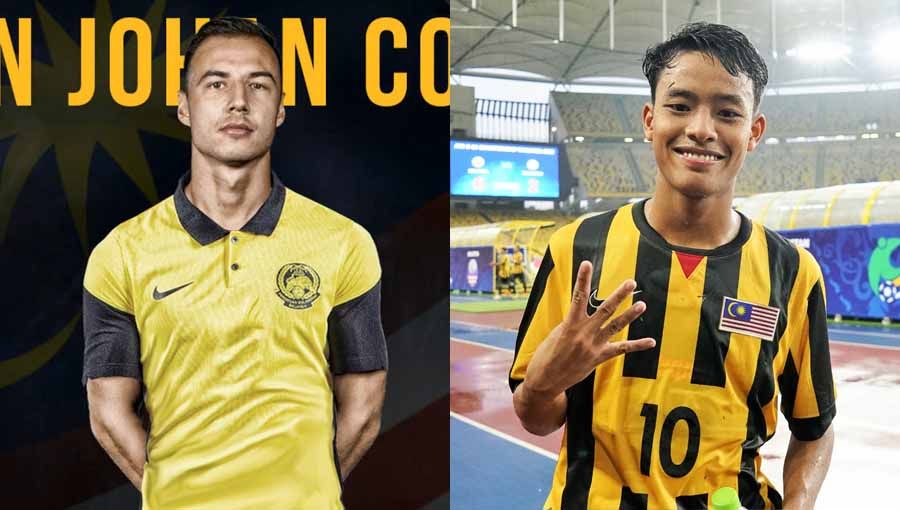 Pemain Timnas Malaysia, Dion Cools dan Luqman Hakim Copyright: © vocketfc/juiceonline