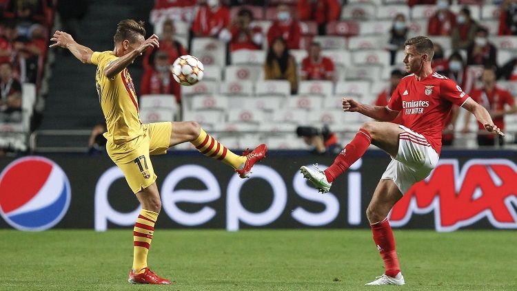 Laga Benfica vs Barcelona di Liga Champions Copyright: © Twitter @slbenfica_en