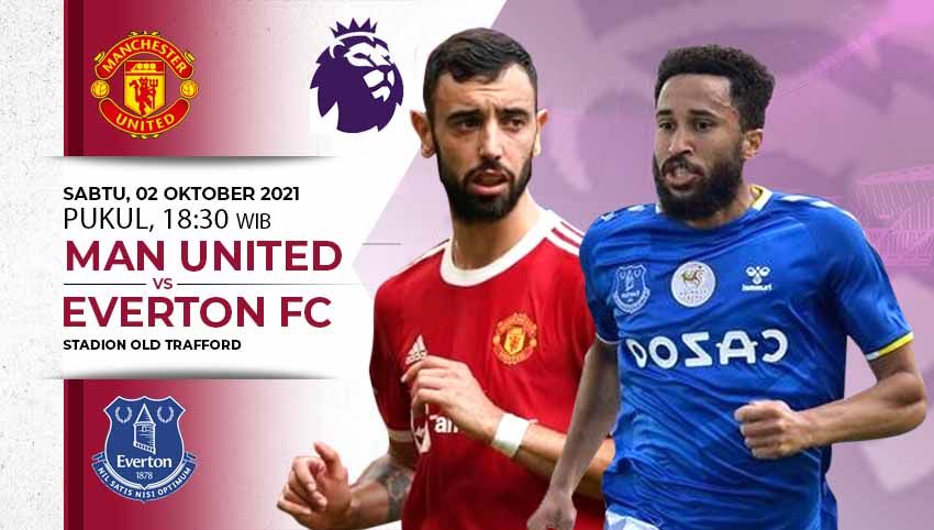 Berikut link live streaming pertandingan Liga Inggris 2021-2022 antara Manchester United vs Everton pada Sabtu (02/10/21) pukul 18:30 WIB. Copyright: © INDOSPORT