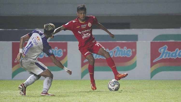 Salah satu pemain muda debutan Persija yang bersinar di seri pertama Liga 1, Donny Tri Pamungkas. Copyright: © persija.id