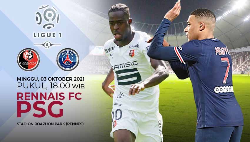 Pertandingan antara Stade Rennais FC vs Paris Saint-Germain (Ligue 1). Copyright: © Grafis:Yanto/Indosport.com