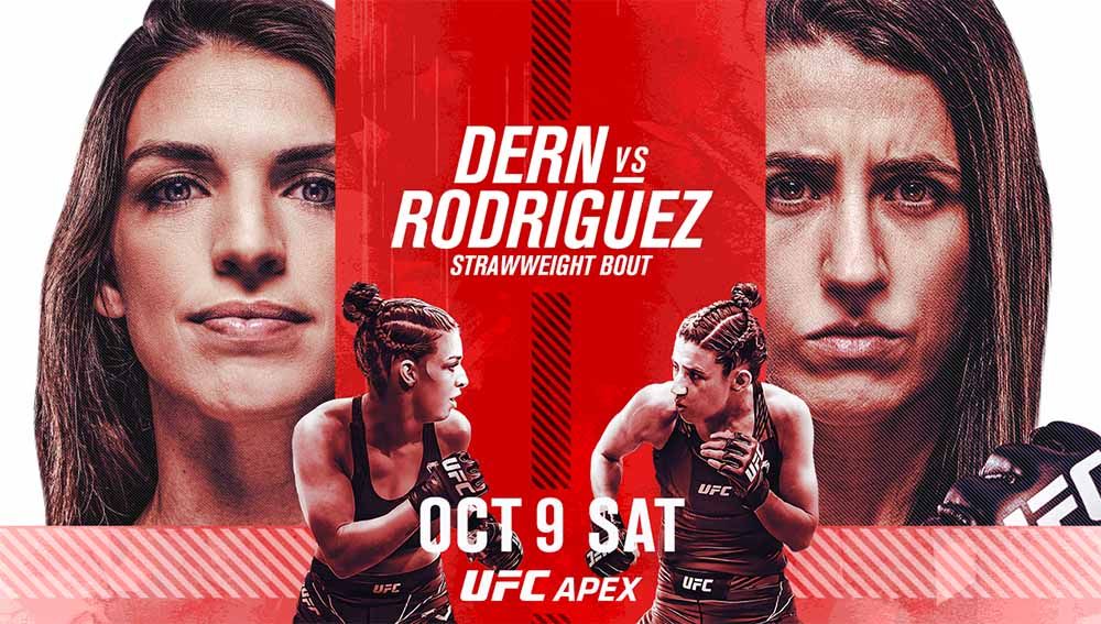 Mackenzie Dern vs Marina Rodriguez di UFC Vegas 39. Copyright: © Twitter@ufc