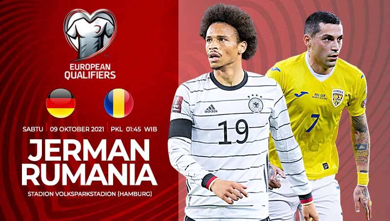 Link Live Streaming Kualifikasi Piala Dunia 2022 zona Eropa antara Jerman vs Rumania. Copyright: © Grafis:Yanto/Indosport.com