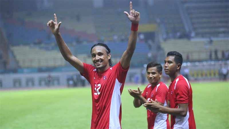 Bersua Timnas Indonesia U-23, Nepal siap mainkan rekan gelandang andalan Persija Jakarta. Copyright: © Dok. inasgoc