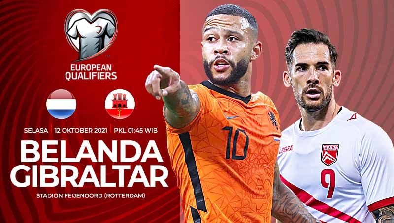 Link Live Streaming Kualifikasi Piala Dunia: Belanda vs Gibraltar Copyright: © Grafis:Yanto/Indosport.com