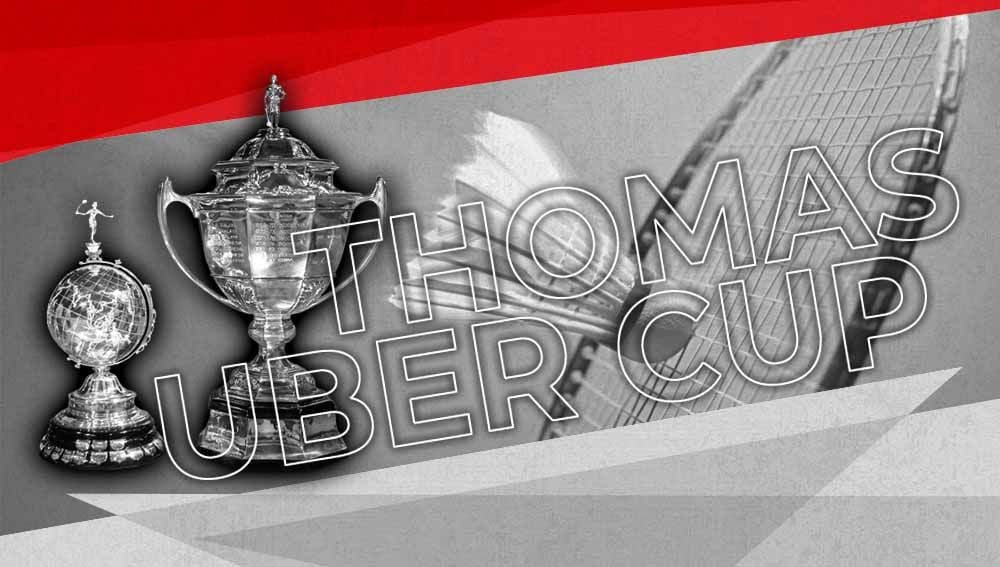 Berikut klasemen sementara Piala Thomas dan Uber 2022, Senin (09/05/22), di mana tim putra Indonesia sukses di puncak, dan tim putri di posisi kedua. Copyright: © Grafis:Yanto/Indosport.com