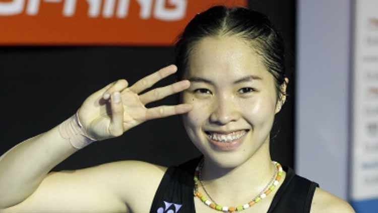 Menembus final Indonesia Open 2021, Ratchanok Intanon, mengucap pesan haru karena momen itu bertepatan dengan 100 hari paska meninggalnya sang ibu. Copyright: © bwfbadminton