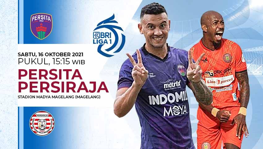 Berikut prediksi pertandingan antara Persita Tangerang vs Persiraja Banda Aceh pada pekan ketujuh BRI Liga 1 2021/2022, Sabtu (16 /10/21) mendatang. Copyright: © Grafis:Yanto/Indosport.com