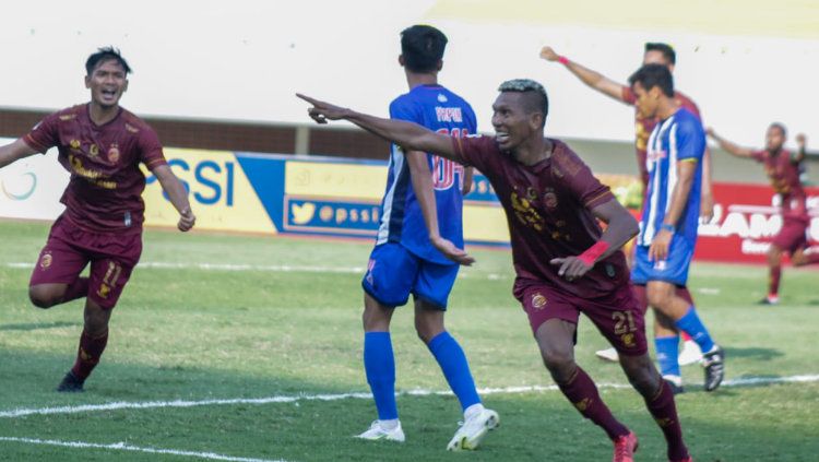 Sriwijaya FC tak terbendung, di laga ketiganya di grup A Liga 2, Laskar Wong Kito pesta gol 3-0 dari lawannya PSPS Riau. Copyright: © Official SFC