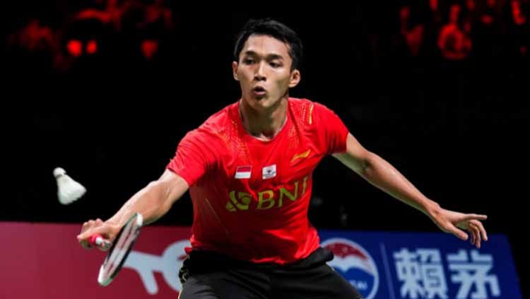 Jonatan christie tunggal putra Indonesia saat tampil di  Piala Thomas 2020 Copyright: © Shi Tang/Getty Images