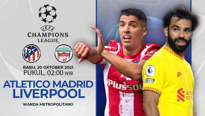 Berikut link live streaming pertandingan grup Liga Champions 2021-2022 antara Atletico Madrid vs Liverpool, Rabu (20/10/21) pukul 02.00 dini hari WIB. Copyright: © INDOSPORT