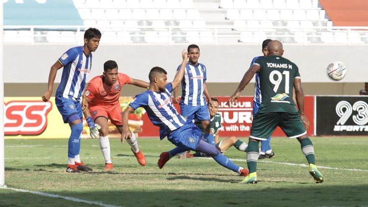 Pertandingan PSMS Medan vs PSPS Riau, Rabu (20/10/21). Copyright: © Media PSMS Medan