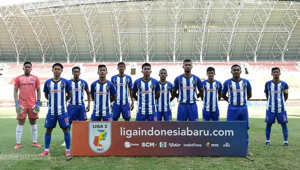 Skuat PSPS Riau menjelang pertandingan Liga 2 2021. Copyright: © Liga Indonesia Baru (LIB)