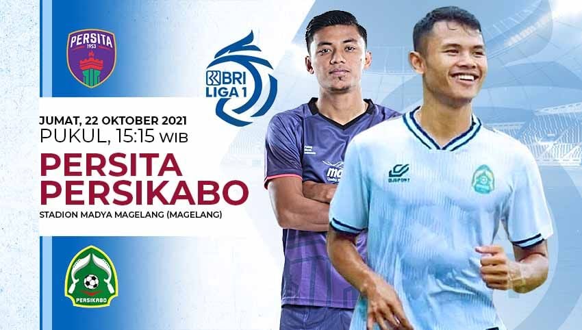 Prediksi pertandingan pekan kedelapan Liga 1 2021-2022 antara Persita Tangerang vs Persikabo di Stadion Moch Soebroto, Magelang, Jumat (22/10/21). Copyright: © Grafis:Yanto/Indosport.com