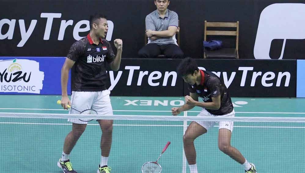 Berikut hasil Indonesia Open 2021 yang mempertemukan dua wakil Indonesia Sabar/Reza vs Bagas/Fikri pada Rabu (24/11/21). Copyright: © pbdjarum