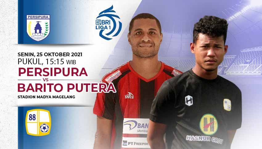 Prediksi pertandingan pekan kesembilan Liga 1 2021-2022 antara Persipura Jayapura vs Barito Putera di Stadion Moch Soebroto, Magelang, Senin (25/10/21). Copyright: © INDOSPORT