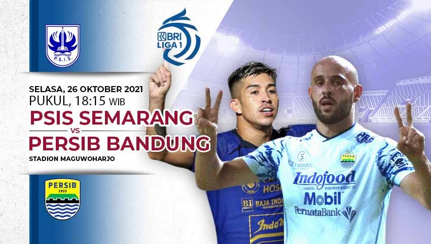 Prediksi pertandingan pekan kesembilan Liga 1 2021-2022 antara PSIS Semarang menghadapi Persib Bandung di Stadion Maguwoharjo, Sleman, Selasa (26/10/21). Copyright: © INDOSPORT