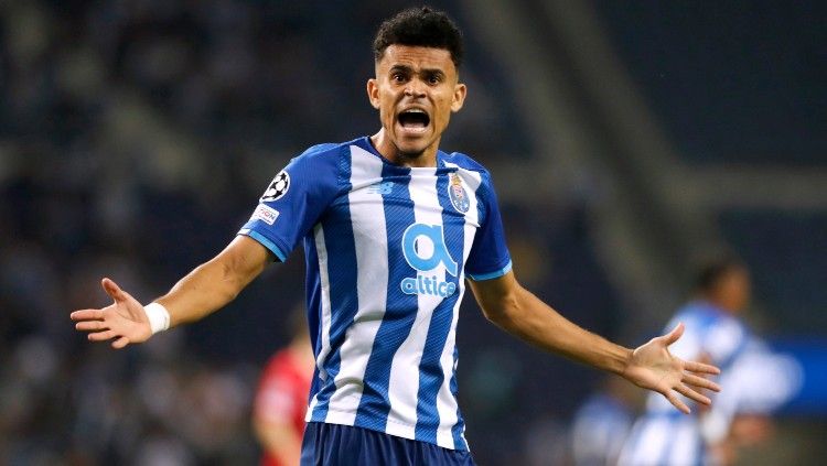 Penyerang FC Porto, Luis Diaz, yang kabarnya merapat ke Liverpool. Foto: REUTERS/Pedro Nunes. Copyright: © REUTERS/Pedro Nunes