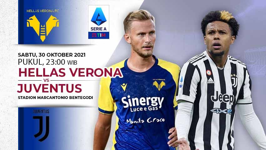 Berikut prediksi Liga Italia pekan ke-11 yang akan mempertemukan Hellas Verona vs Juventus pada Sabtu (30/10/21) pukul 23.00 WIB. Copyright: © INDOSPORT
