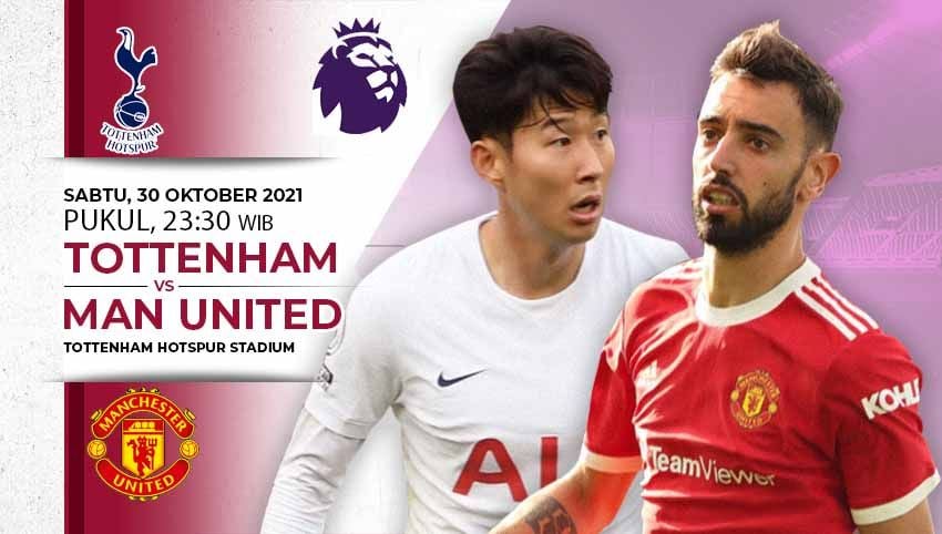 Manchester United akan bertandang ke markas Tottenham di Tottenham Hotspur Stadium pada laga pekan ke-10 Liga Inggris, Sabtu (30/10/21) malam WIB. Copyright: © INDOSPORT