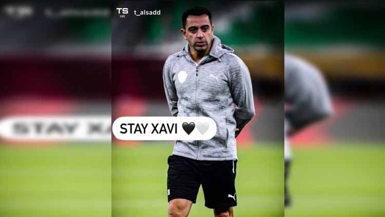 Al Sadd ramaikan taggar #XaviStay di media sosial karena tak ingin Xavi pindah ke Barcelona Copyright: © Sportskeeda