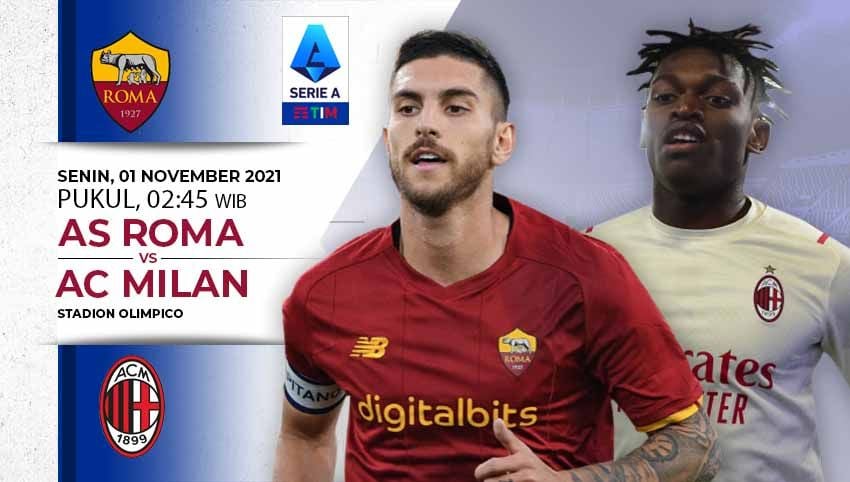 Laga seru akan terjadi antara AS Roma vs AC Milan di Liga Italia, Senin (01/11/21) dini hari WIB. Berikut duel antarlini yang akan tersaji di pertandingan tersebut. Copyright: © INDOSPORT