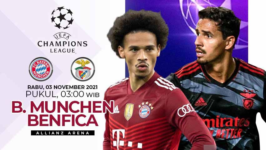 Berikut prediksi Liga Champions matchday keempat Grup E yang akan mempertemukan Bayern Munchen vs Benfica pada, Rabu (03/11/21) pukul 03.00 WIB. Copyright: © INDOSPORT