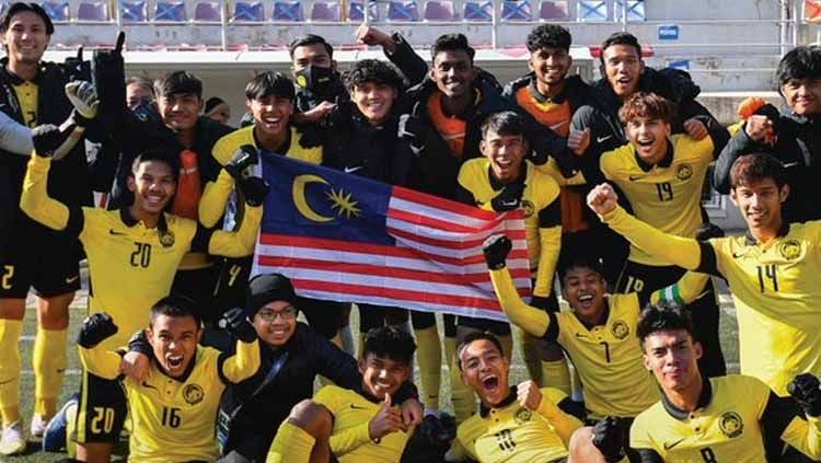 Timnas Malaysia digadang-gadang bakal mampu memenangkan medali emas cabor sepak bola di ajang SEA Games karena mereka tidak segrup dengan Timnas Indonesia. Copyright: © AsianCup2023