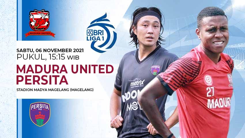 Pertandingan antara Madura United vs Persita Tangerang (Liga 1 BRI). Copyright: © Grafis: Yuhariyanto/Indosport.com