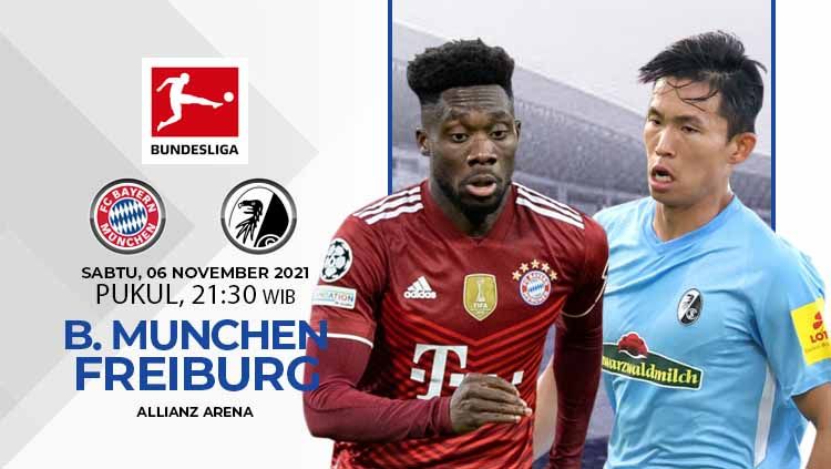 Prediksi pertandingan pekan ke-11 Bundesliga Jerman 2021/2022 antara Bayern Munchen vs SC Freiburg yang digelar pada Sabtu (06/11/21) pukul 21.30 WIB. Copyright: © INDOSPORT