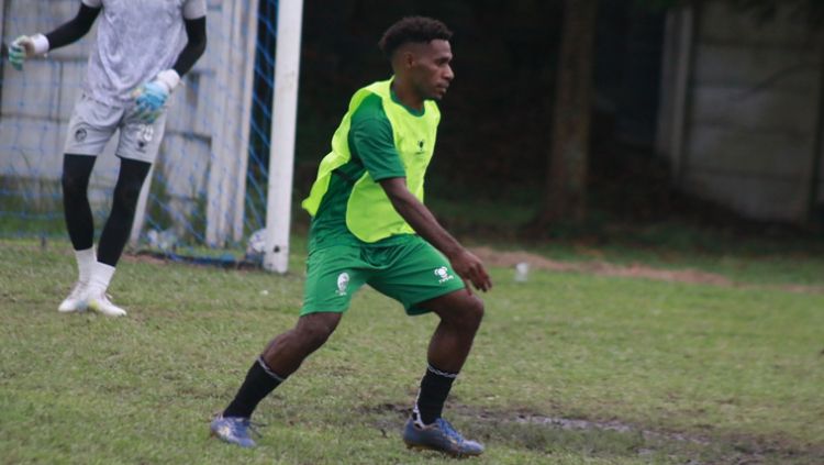 Striker anyar klub Liga 2 Sriwijaya FC, Arody Uopdana. Copyright: © Media Officer SFC