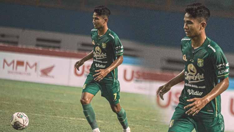 Gelandang muda Persebaya Surabaya, Marselino Ferdinan, dinobatkan sebagai Pemain Muda Terbaik BRI Liga 1 2021-2022 pekan ke-11 versi INDOSPORT. Copyright: © marselinoferdinan10