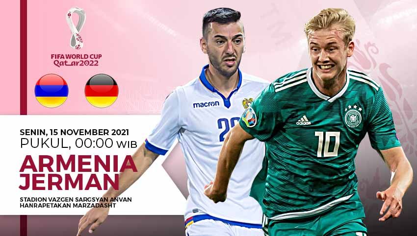 Link Live Streaming Kualifikasi Piala Dunia 2022 Zona Eropa antara Armenia vs Jerman. Copyright: © Grafis: Yanto/INDOSPORT