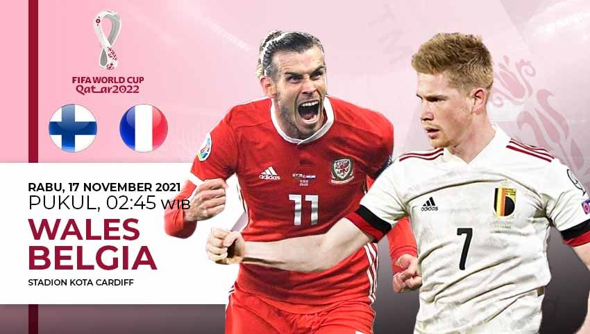 Berikut link live streaming pertandingan pamungkas Kualifikasi Piala Dunia 2022 Grup E zona Eropa antara Wales vs Belgia. Copyright: © INDOSPORT