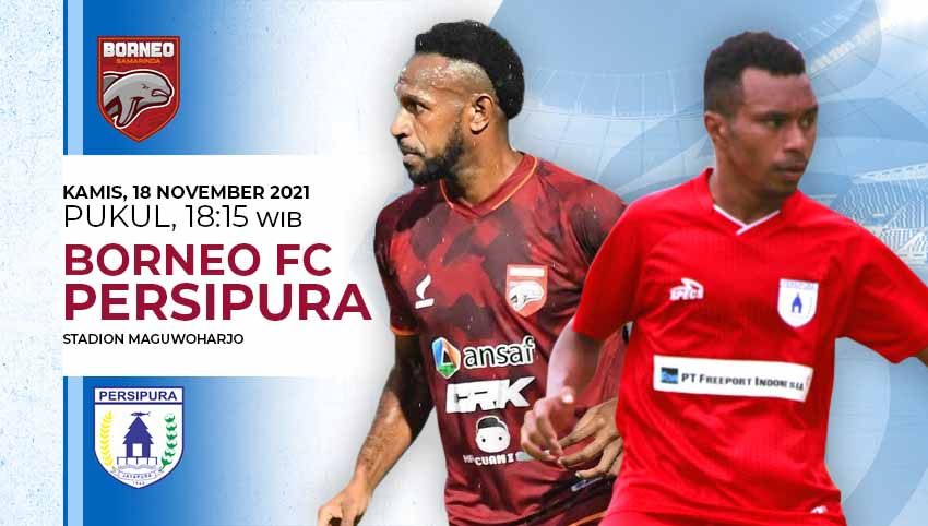 Link live streaming pekan ke-12 BRI Liga 1 2021-2022 antara Borneo FC vs Persipura Jayapura yang digelar hari ini, Kamis (18/11/21). Copyright: © INDOSPORT