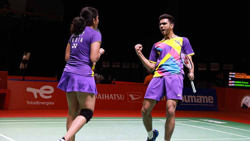 Dhruv Kapila dan Nelakurihi Sikki Reddy. Copyright: © Humas PBSI