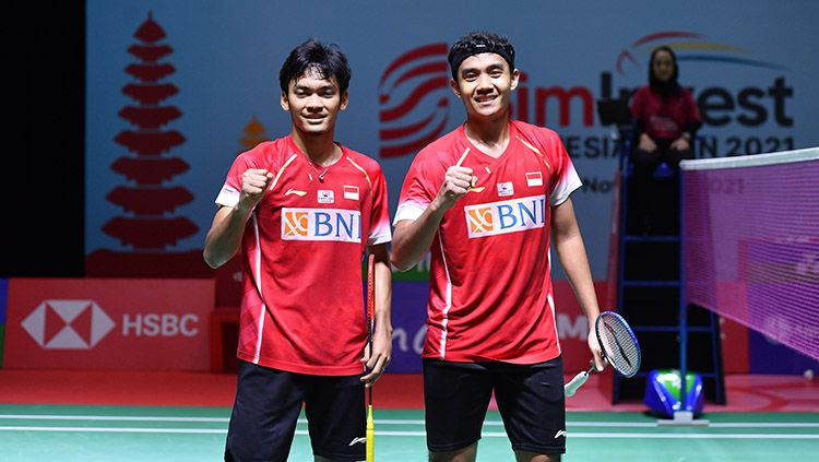 Para pebulutangkis muda Indonesia tengah menjajal venue pertandingan jelang perhelatan Badminton Asia Team Championship (BATC) 2022 esok hari. Copyright: © Humas PP PBSI