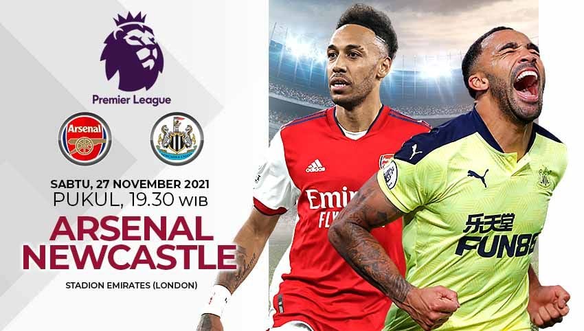 Berikut ini prediksi pertandingan Liga Inggris pekan ke-13 antara Arsenal vs Newcastle yang akan berlangsung pada Sabtu  (27/11/21) pukul 19.30 WIB. Copyright: © Grafis: Yuhariyanto/Indosport.com