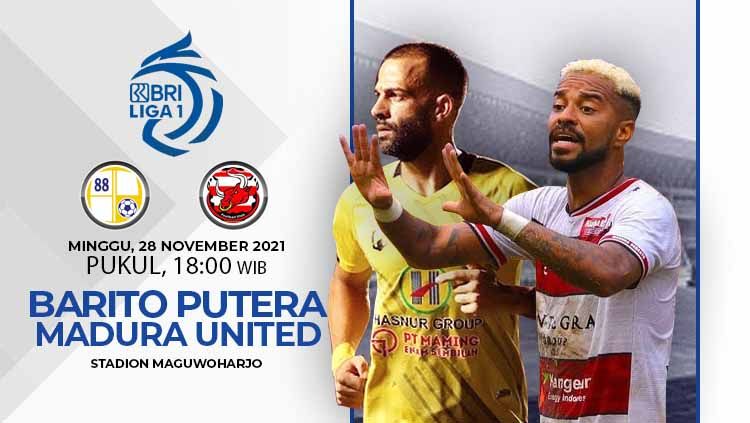 Berikut link live streaming pertandingan BRI Liga 1 2021-2022 pekan ke-14 antara Barito Putera vs Madura United. Copyright: © INDOSPORT