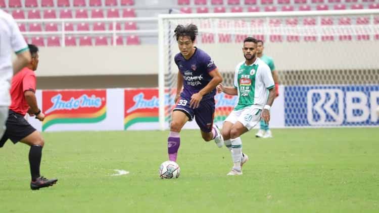 Situasi pertandingan Persita Tangerang melawan PSS Sleman di Liga 1. Copyright: © Media Persita