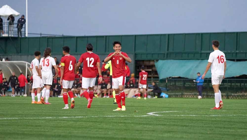 Timnas Indonesia menang 4-0 saat menghadapi Antalyaspor, Minggu (28/11/21). Copyright: © PSSI