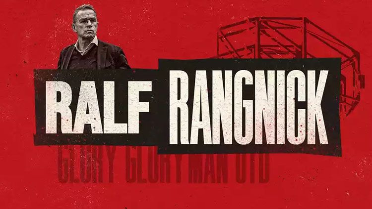 Nyaris nihilnya prestasi Ralf Rangnick dalam bentuk trofi sebagai manajer diprediksi tidak akan menghalangi target suksesnya bersama Manchester United. Copyright: © Twitter.com/ManUtd