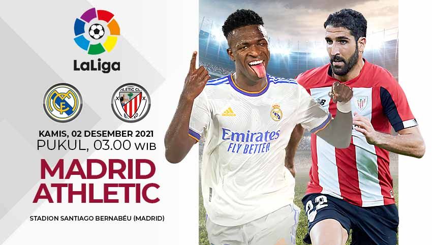 Link Live Streaming Liga Spanyol: Real Madrid vs Athletic Bilbao Copyright: © Grafis: Yuhariyanto/Indosport.com