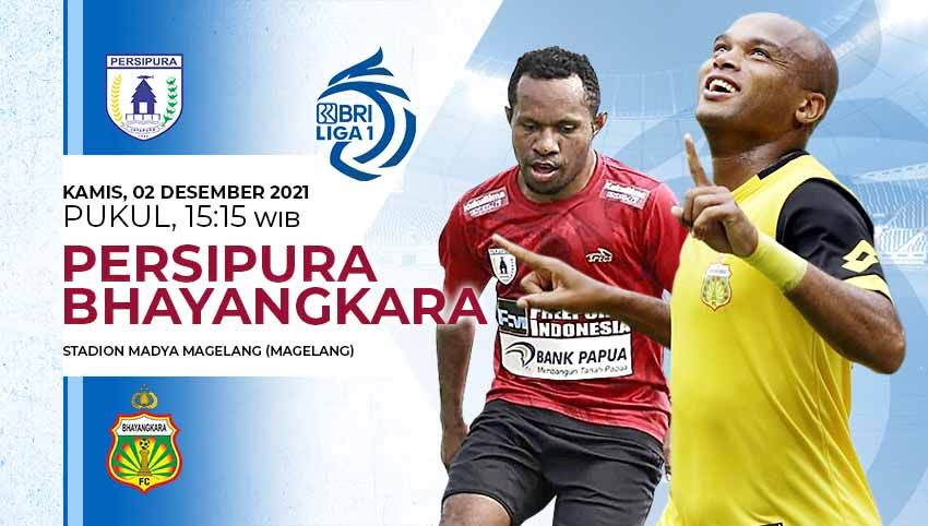 Pertandingan antara Persipura Jayapura vs Bhayangkara FC (Liga 1 BRI). Copyright: © Grafis: Yuhariyanto/Soicaumienbac.cc