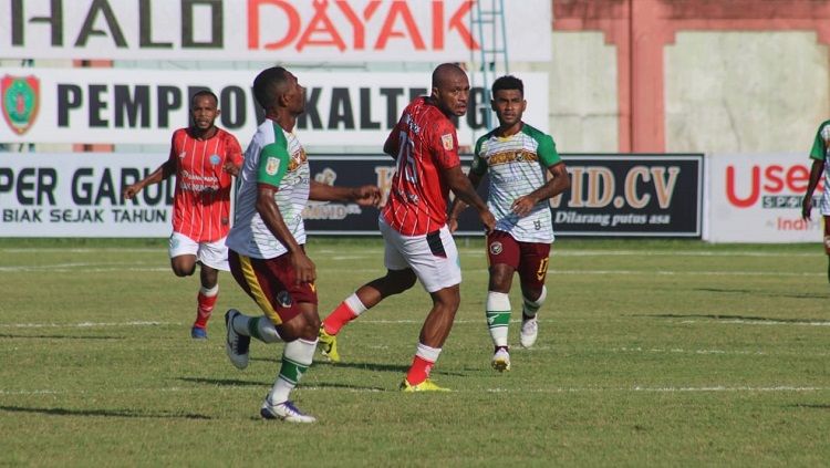 Berikut hasil pertandingan Liga 2 2021 antara Persewar Waropen vs PSBS Biak, pada Kamis (02/11/21) sore WIB. Copyright: © Media Officer PSBS Biak