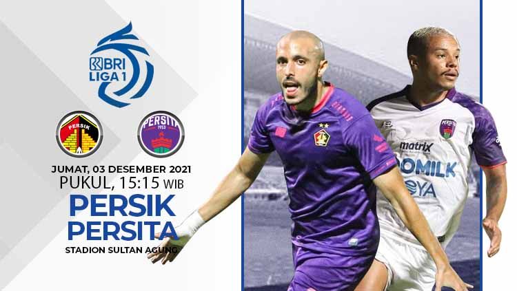 Berikut link live streaming pertandingan pekan ke-15 Liga 1 antara Persik Kediri vs Persita Tangerang, Jumat (03/12/21) pukul 15.15 WIB. Copyright: © INDOSPORT