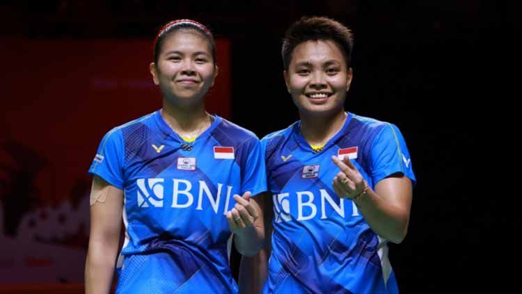 Berikan bonus melimpah, Greysia Polii berpesan untuk tetap rendah hati kepada Tim Putri Indonesia usai menjuarai Badminton Asia Team Championship (BATC) 2022. Copyright: © Humas PBSI